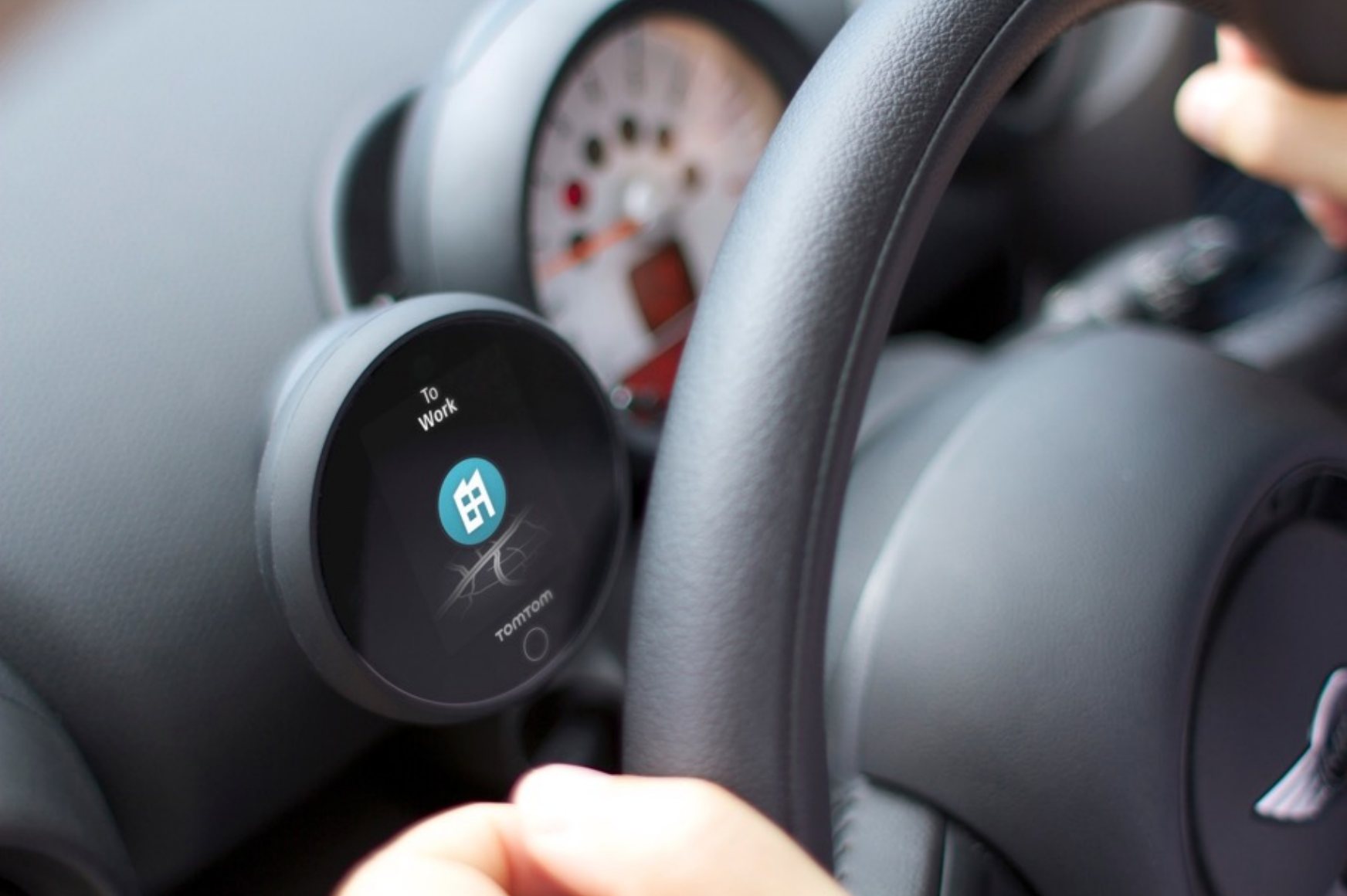 Spark on the steering wheel: prediction on a small round screen.